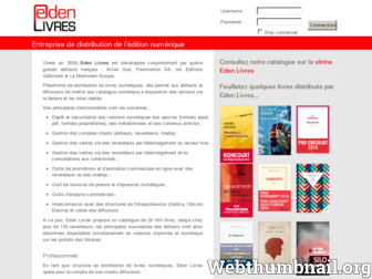 edenlivres.fr website preview