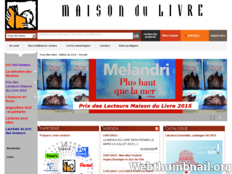 maisondulivre.com website preview