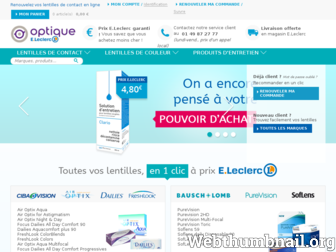 optique.e-leclerc.com website preview