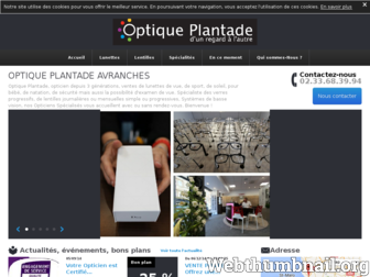optique-plantade.fr website preview