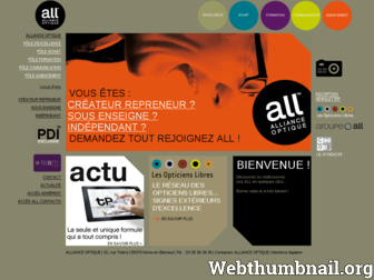 allianceoptique.fr website preview