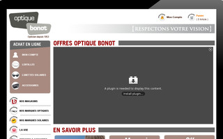 optiquebonot.fr website preview