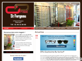 optique-saintfargeau.com website preview