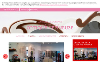 optique-hepineuze.fr website preview