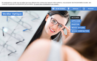 verdier-optique.fr website preview