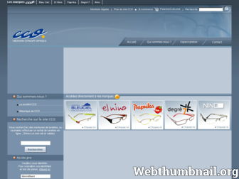 lunettes-cco.com website preview