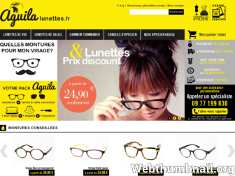 aguila-lunettes.fr website preview