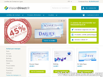visiondirect.fr website preview