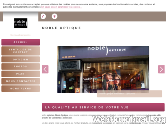 noble-optique.fr website preview