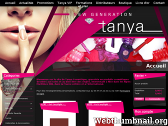 tanya-cosmetique.com website preview