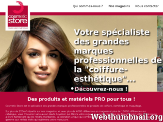 cosmeticstore.fr website preview