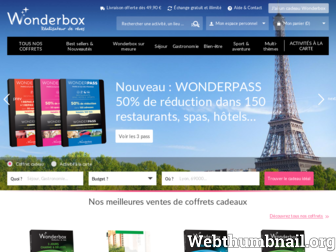 wonderbox.fr website preview
