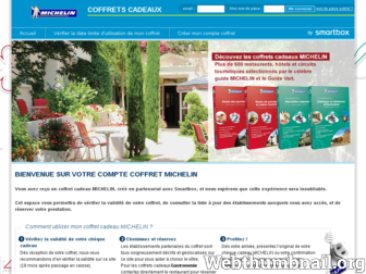 moncoffret.michelin.fr website preview