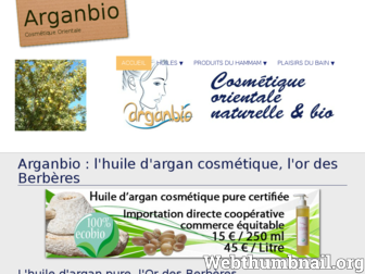 arganbio.fr website preview