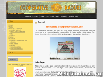 cooperativekaouki.com website preview