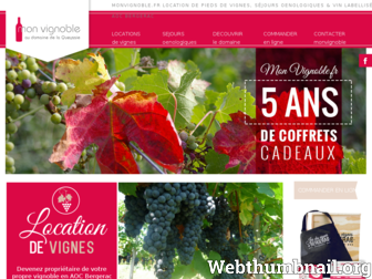 monvignoble.fr website preview