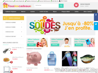 touslescadeaux.com website preview