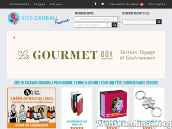 ideecadeaufrance.com website preview
