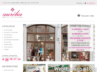 aureliaboutique.fr website preview