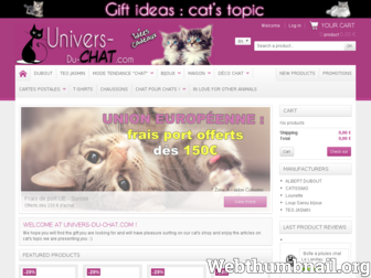 univers-du-chat.com website preview