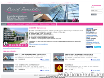 creatif-commerces.octissimo.com website preview