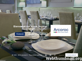 arcoroc.fr website preview