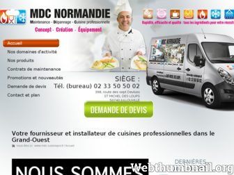 mdc-cuisinepro.fr website preview