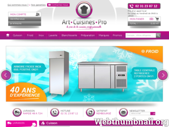 art-cuisines-pro.fr website preview