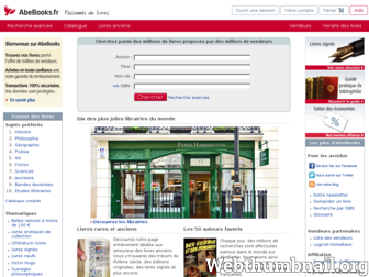 abebooks.fr website preview
