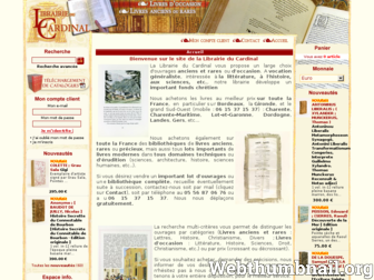 librairie-du-cardinal.com website preview