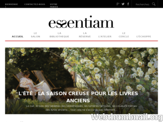 essentiam.fr website preview