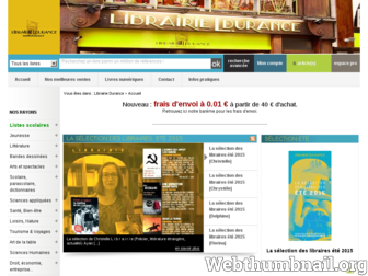 librairiedurance.fr website preview