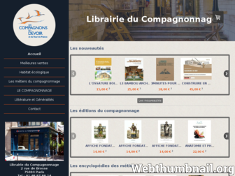 librairie-compagnons.com website preview