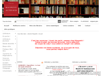 maupetitlibraire.fr website preview