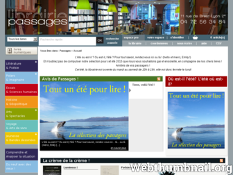 librairiepassages.fr website preview
