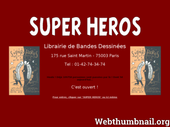librairie-superheros.com website preview