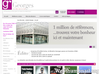 librairiegeorges.com website preview