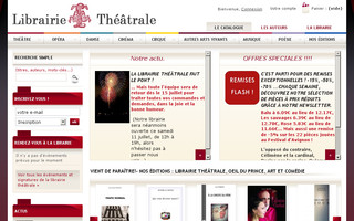 librairietheatrale.com website preview