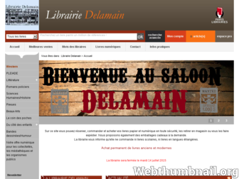 librairie-delamain.com website preview