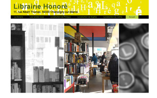 librairiehonore.fr website preview