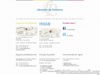 librairiesdeprovence.com website preview