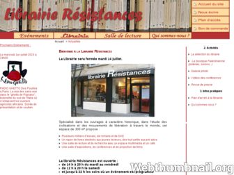 librairie-resistances.com website preview