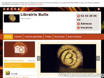 librairie-bulle.fr website preview