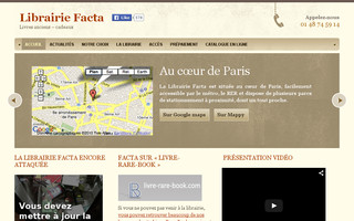 librairie-facta.com website preview