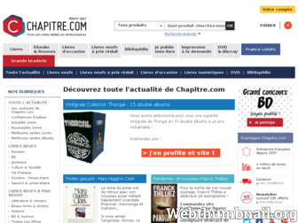 chapitre.com website preview