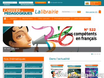 librairie.cahiers-pedagogiques.com website preview