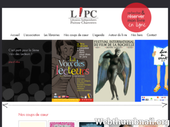 libraires-poitou-charentes.fr website preview