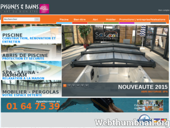 piscines-bains.com website preview