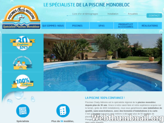 piscines-charly.fr website preview
