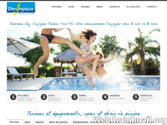 desjoyauxpiscines42.fr website preview